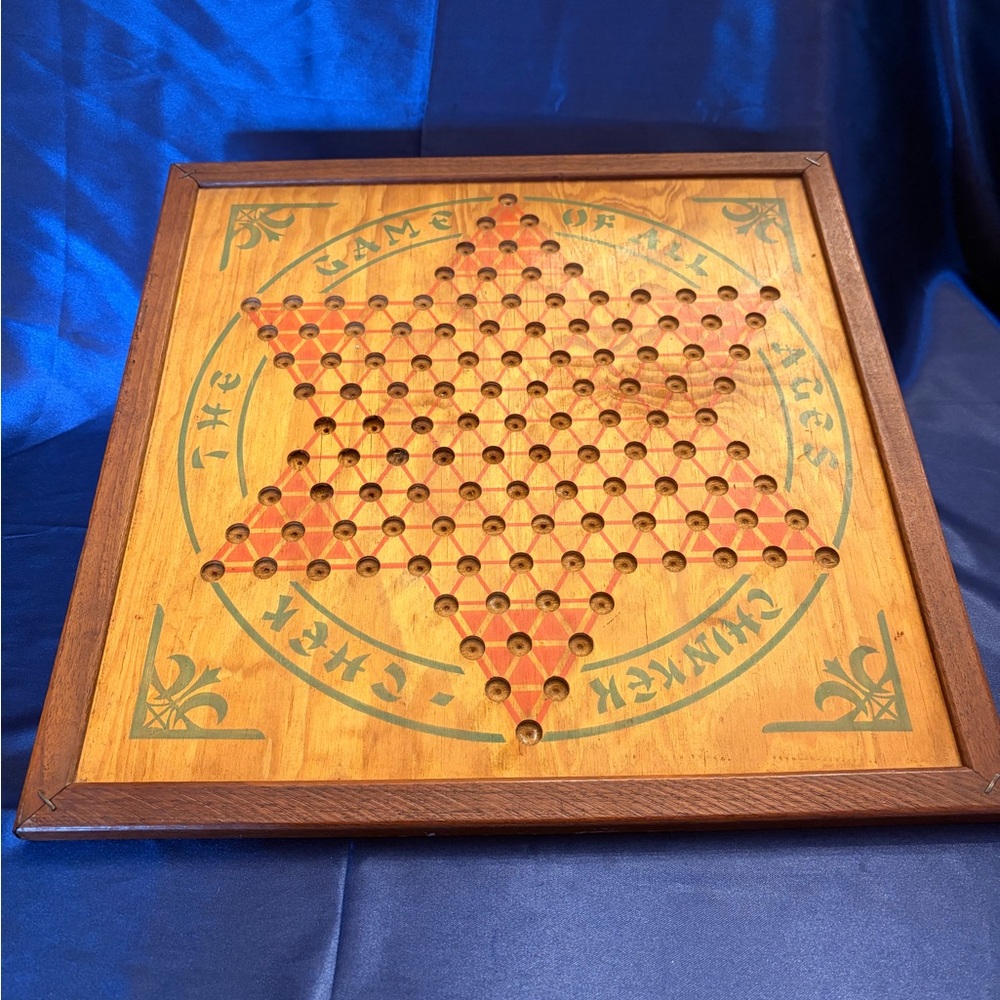 Vintage Chinese checkers/ American checkers board.